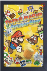 Cadre / Framed - Mario Paper Sticker Star